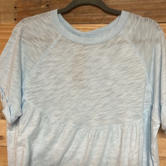 American Eagle Outfitters size Small Light Blue Short Sleeve Soft Baby Doll Tee - Picture 4 of 8